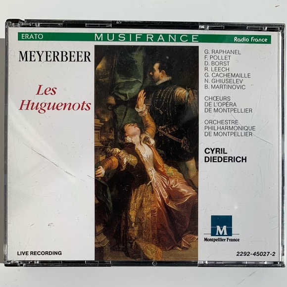 Meyerbeer Les Huguenots 4 CD set Opera Erato 2292-45027-2 Musifrance - Picture 1 of 6